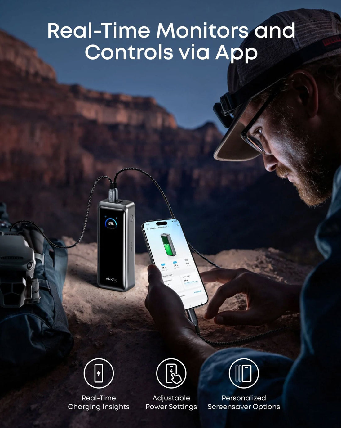 Anker Prime Power Bank (26K, 300W) A110A 26,250mAh capacity PowerIQ 4.0 technology