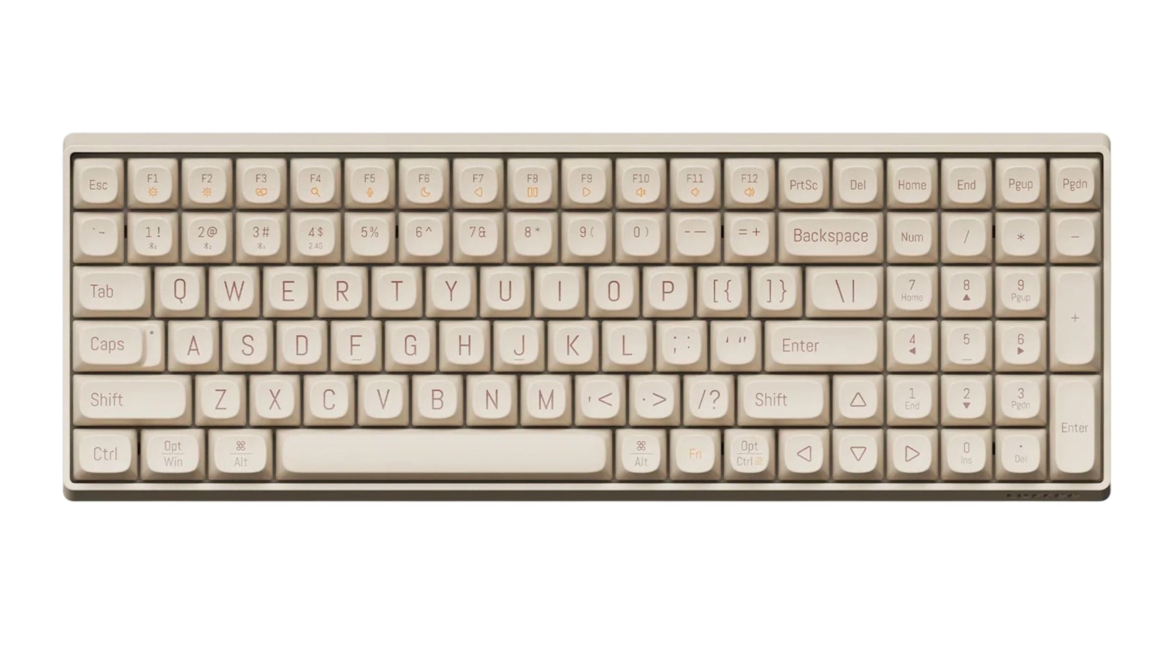 Lofree Touch 100 Wireless Keyboard | Gateron Tofu Switch | 2.4 GHz, BT | Tofu Edition