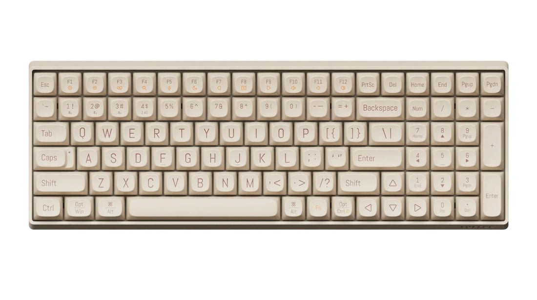 Lofree Touch 100 Wireless Keyboard | Gateron Tofu Switch | 2.4 GHz, BT | Tofu Edition