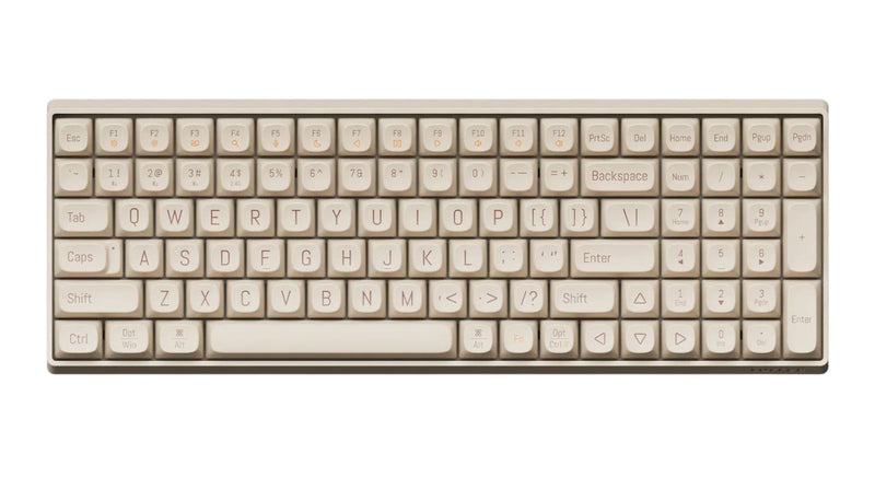 Lofree Touch 100 Wireless Keyboard | Gateron Tofu Switch | 2.4 GHz, BT | Tofu Edition