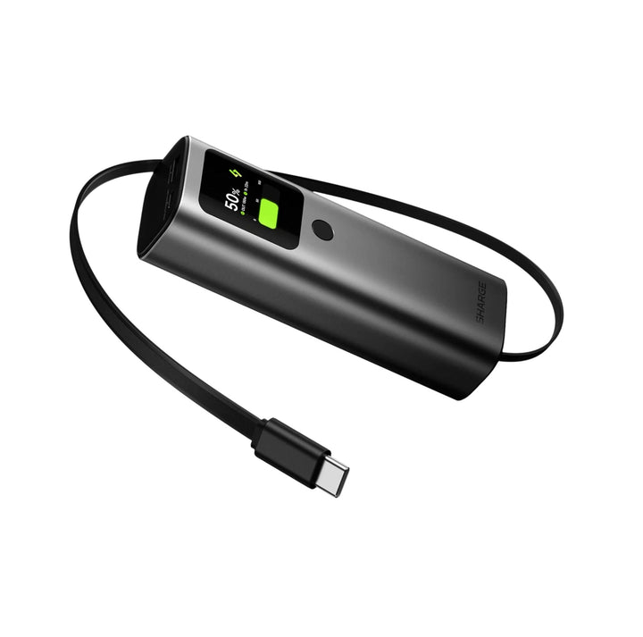 Sharge Retractable 165W Power Bank with Built-in Cable 20000mAh