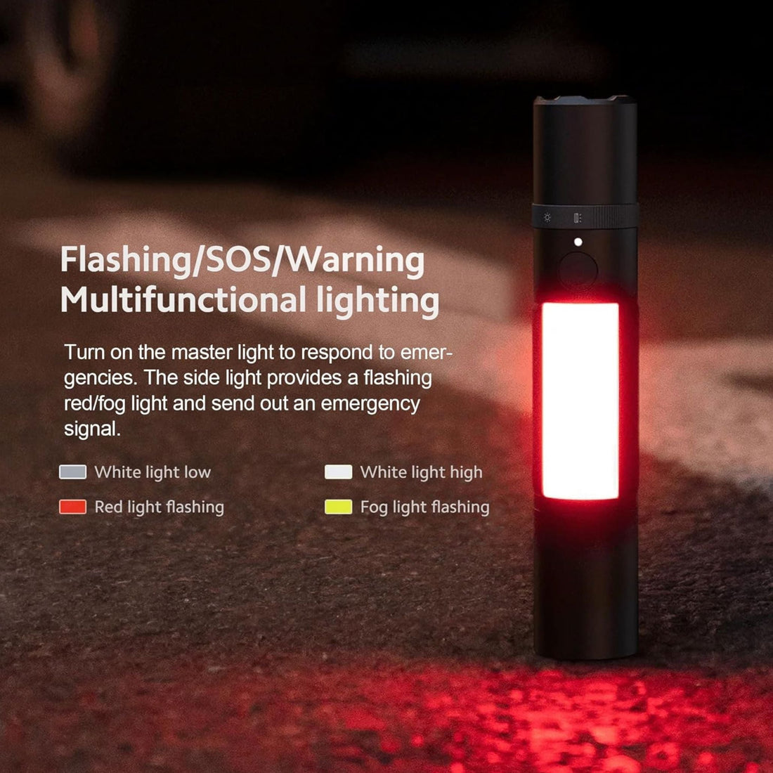 Xiaomi Multi Function Flashlight 1000 Lumens master light | Multifunctional side light Ejection type window breaker | Seat belt cutter