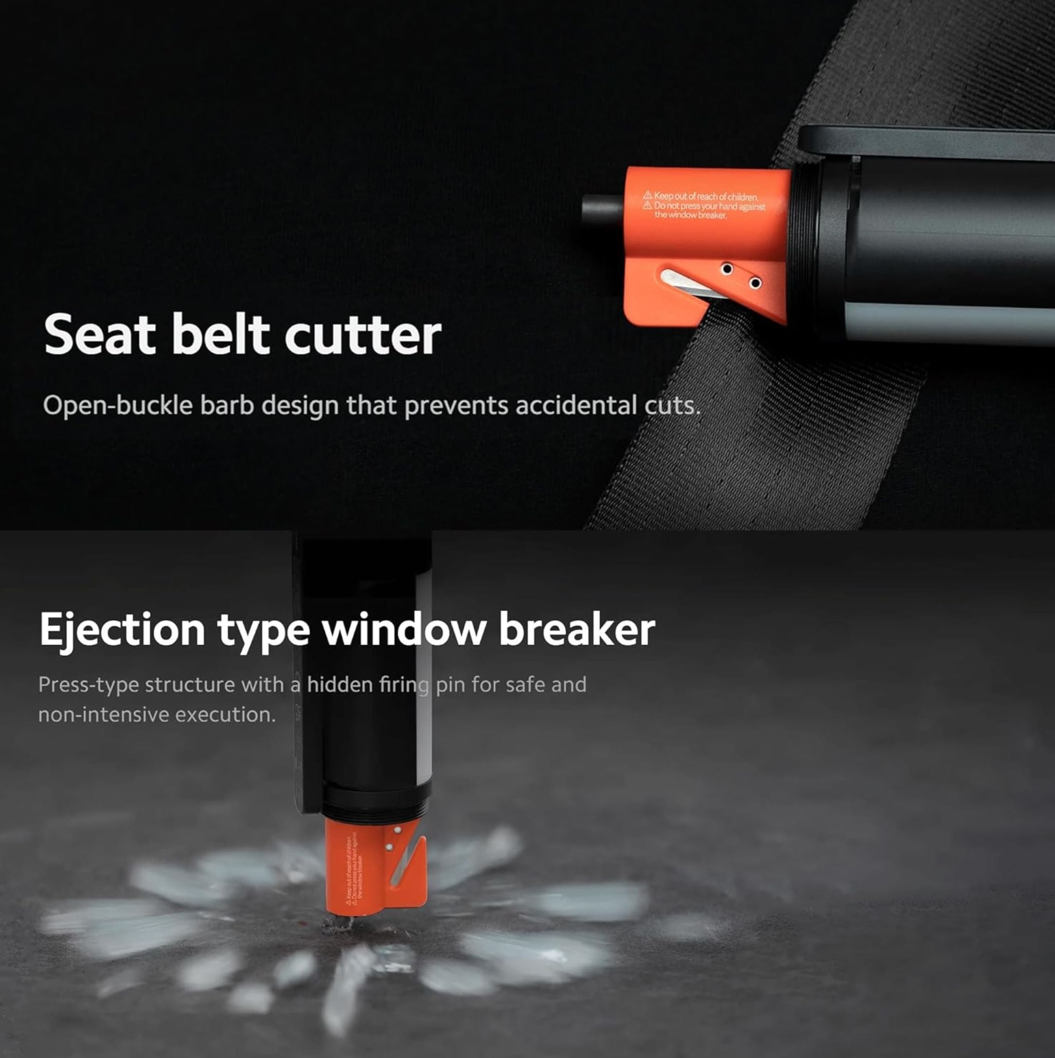 Xiaomi Multi Function Flashlight 1000 Lumens master light | Multifunctional side light Ejection type window breaker | Seat belt cutter